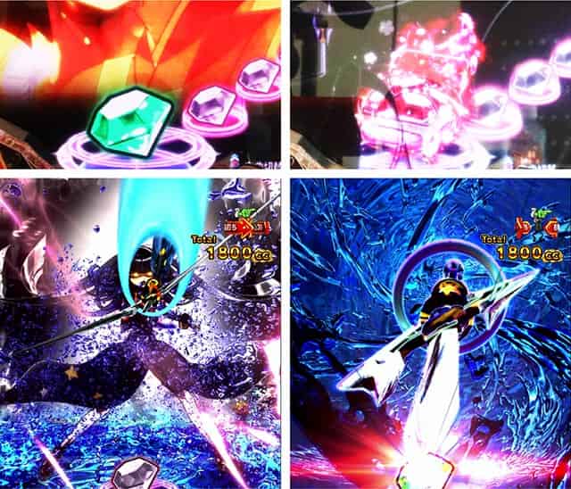 eマギアレコード 魔法少女まどか☆マギカ外伝 保留変化予告(色変化)