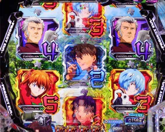 ｅ 新世紀エヴァンゲリオン 〜はじまりの記憶〜 上段4図柄テンパイ