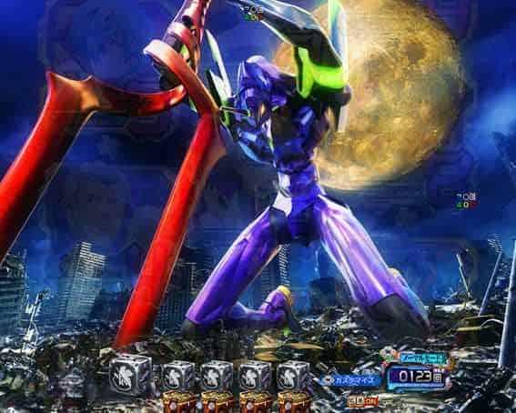 ｅ 新世紀エヴァンゲリオン 〜はじまりの記憶〜 初号機槍背景移行（月背景）