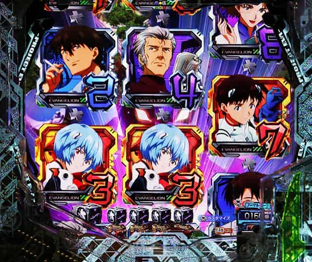 ｅ 新世紀エヴァンゲリオン 〜はじまりの記憶〜 入賞時盤面パネル発光先読み